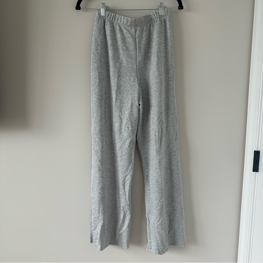 Target Wild Fable Wide Leg Lounge Pants Gray XS  Drawstring Women's Fleece Sweat - Picture 10 of 10